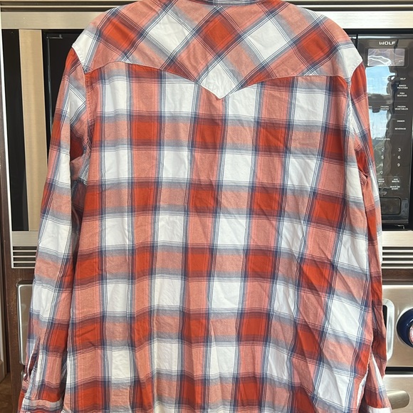 LEVIS CLASSIC WESTERN STANDARD FIT LS SHIRT PEARL SNAP COWBOY RODEO COTTON SZ XL - Picture 7 of 16